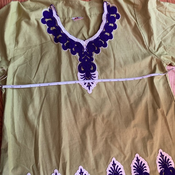 Bohemian 💯% Egyptian Cotton Kaftan Dress. One of a kind! - Picture 4 of 11